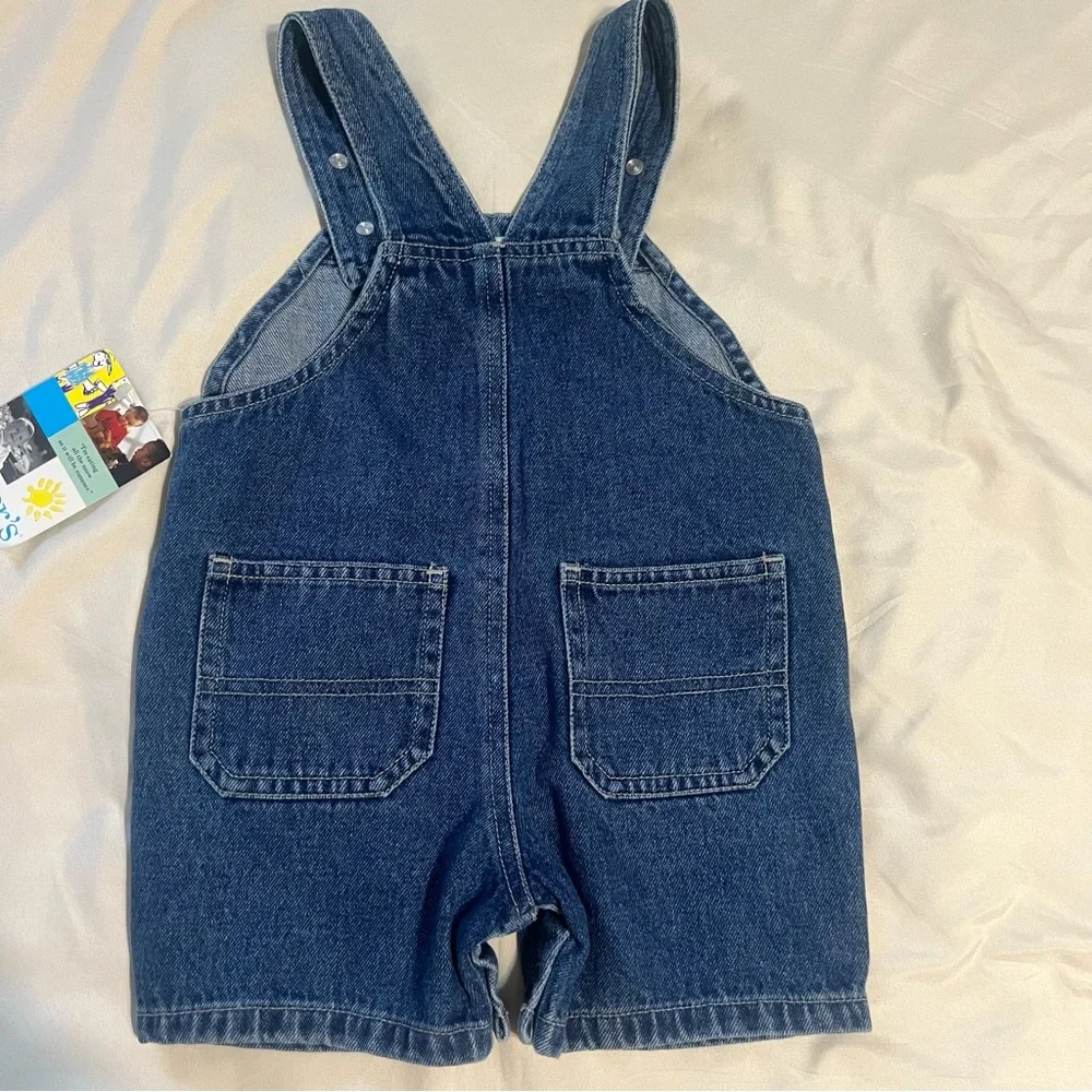 Vintage NWT Carter's Classic Blue Kids Overalls size 9-12M